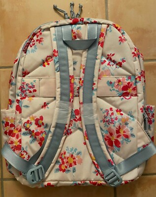 Vera Bradley Lighten Up Grand Backpack in the Tossed Posies pattern. Vera - Lighten Up Grand Backpack in Tossed Posies Pink  main image 2