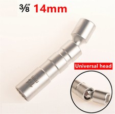 3/8" Drive Point Remover Wrench Spark Plug Socket Thin Wall for Autos Car 14mm