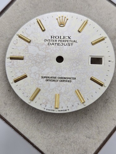 Rolex Dial Datejust, 16013, 16233, Silver ,Gold Markers, New old Stock - 第 1/8 張圖片