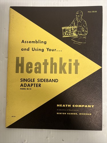 Heathkit Assembly Manual SB-10 SSB Adapter Original WithSchematic+diagrams - Picture 24 of 24