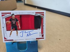 2020-21 National Treasures Jordan Nwora On-Card RPA /35 SSP HAS WEAR