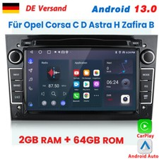 7" per Opel Corsa C D Astra H Zafira B Carplay Android 13 autoradio GPS NAVI USB