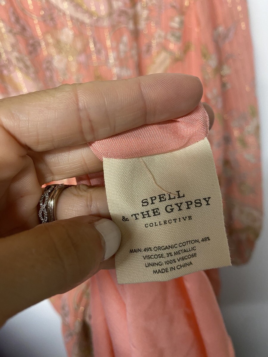 spell hendrix boho dress dusty pink Spell and the Gypsy Collective Hendrix Strappy Maxi Dress Dusty Pink L