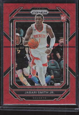 2022-23 Panini Prizm #228 Jabari Smith Jr. Prizms Ruby Wave