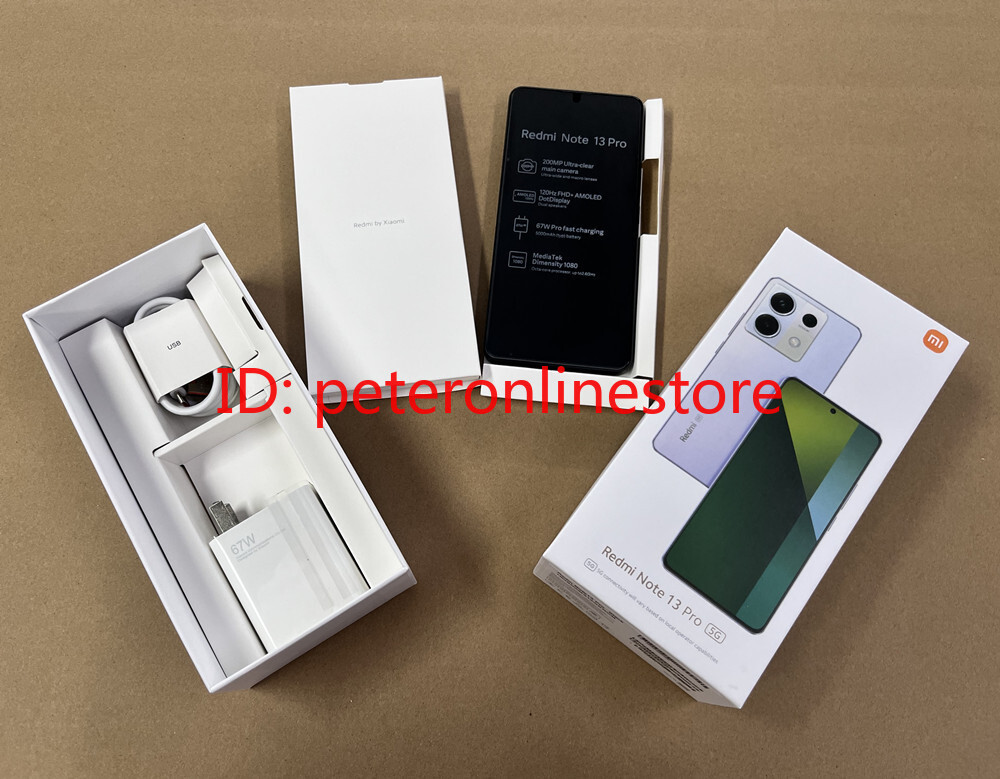 Unlocked Xiaomi Redmi Note 13 Pro 5G 6.67