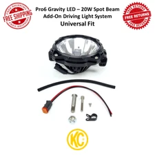 KC Hilites Pro6 Gravity Led Add-On Driving Light System 20W Spot Beam Universal