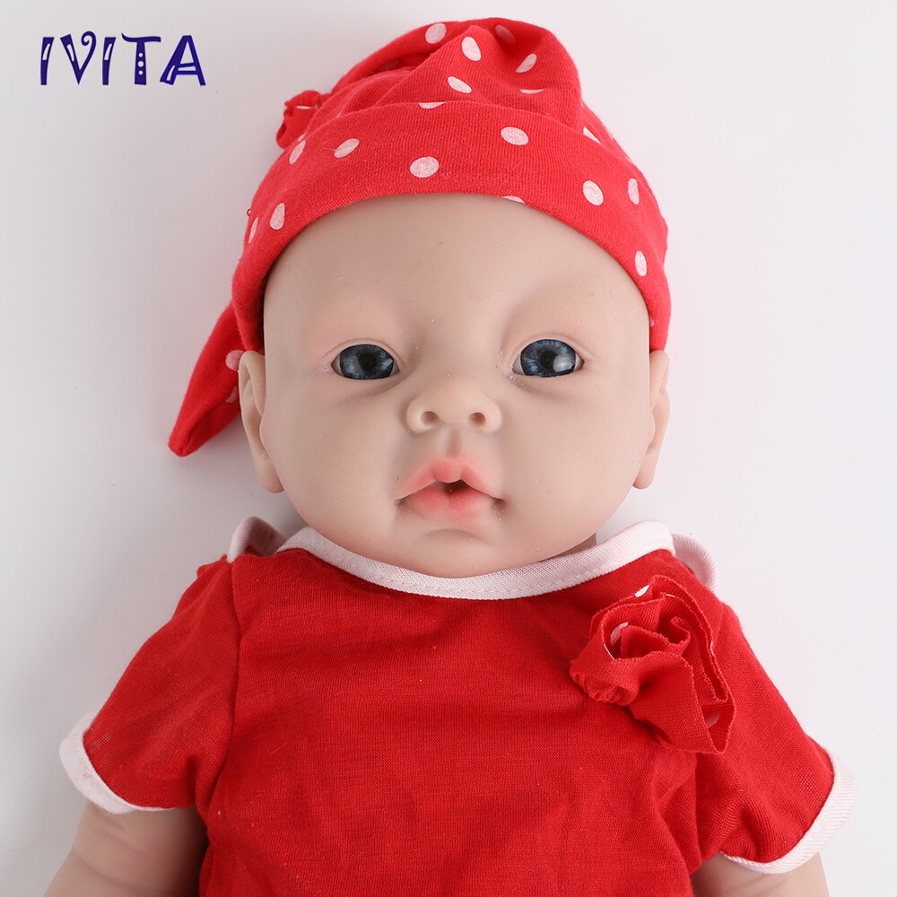 IVITA 20'' Silicone Reborn Baby GIRL Dolls Realistic Toddler Doll Lifelike Baby