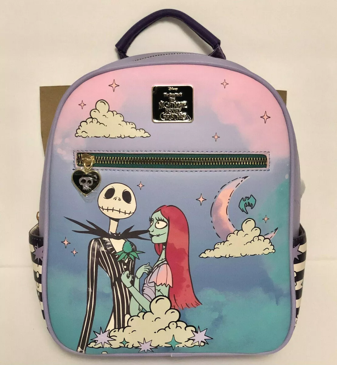 Nightmare Before Christmas Jack Sally Mystical Mini Backpack Makeup Bag Set