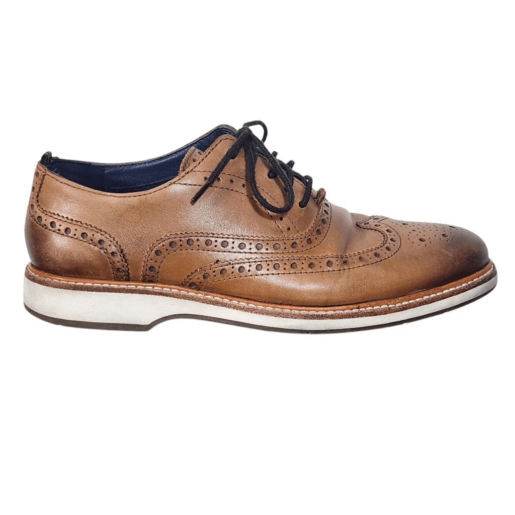 MBT Scarpe Oxford Cole Haan in pelle a coda di rondine taglia 8 da uomo Oxford in pelle marrone