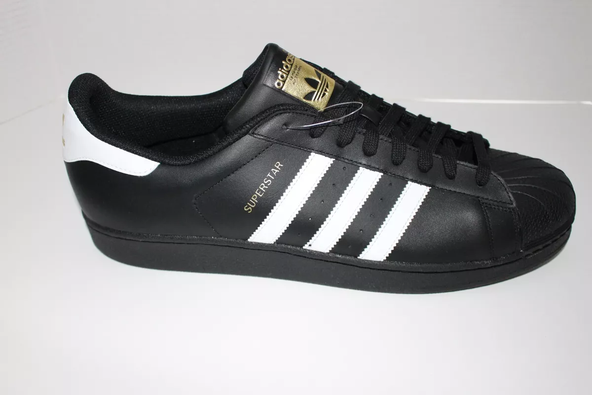 escalada monitor Rugido Adidas Originals Superstar Foundation BLACK &amp; WHITE SNEAKERS SZ:18 NWOB  B27140 | eBay