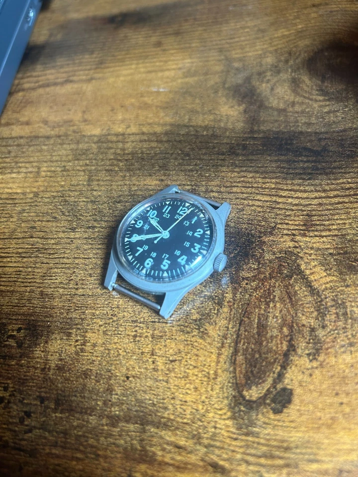 Reloj Hombre Vintage Benrus Acero Inoxidable GG-W-113 EE. UU. Militar Vietnam 1973. Wo Foto 2 de 4