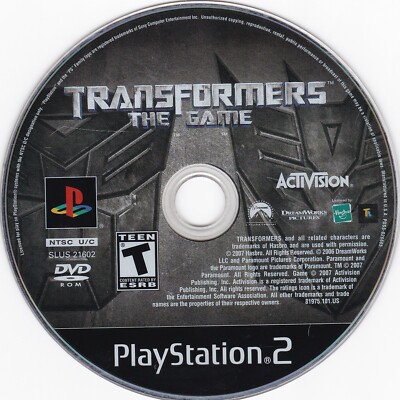 Transformers: The Game (Playstation 2 PS2, 2007) *DISC ONLY* | eBay