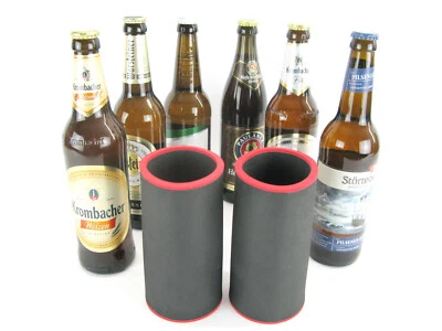 2er Set Getränkekühler für 0,5L Flaschenkühler - Bierkühler - Neoprenkühler Neu