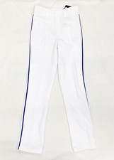 Easton Mako 2 Adjustable Length Baseball Pant Boys' M L XL White Royal Piping