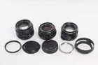 Lot of 3 Pentax SMC Pentax-M 28mm F/2.8 + 50mm F/1.4 + 55mm F/1.8 Lens