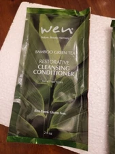 Wen by Chaz Dean Restorative Cleansing Conditioner-Bamboo Green Tea- FOUR Pouchs