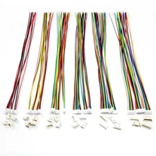 BOJOUL for 24 Sets JST 1.25Mm 2 3 4 5 6 7 Pin Male Connector and 28AWG Female 