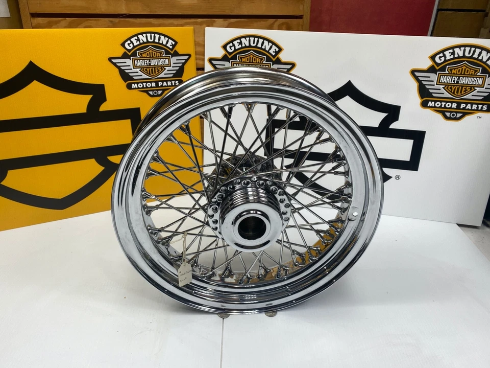 16 X 3 Harley Touring Big Dog Frente Traseira Raio Fio Lased Raio Rodas Aros - Imagem 4 de 4