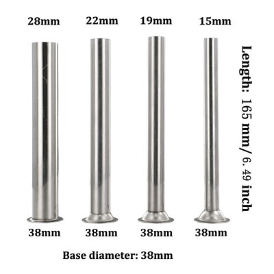 15-38 mm 4 * Edelstahl Wurstfüller Füllrohre Trichter Düsen Ersatz 