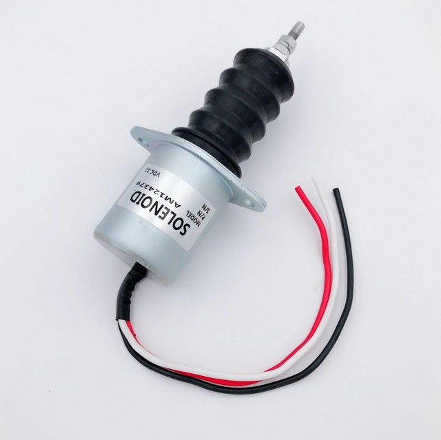 Fuel Shut off Solenoid AM124379 for JOHN DEERE 415 455 F915 F925 F935