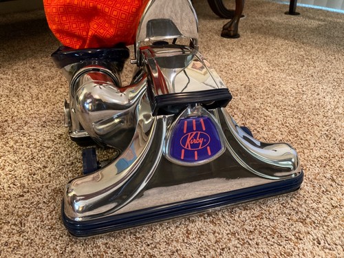 Vintage Kirby Vacuum Cleaner 1960 'One-of-a-Kind' Orange and Blue. Free Shipping