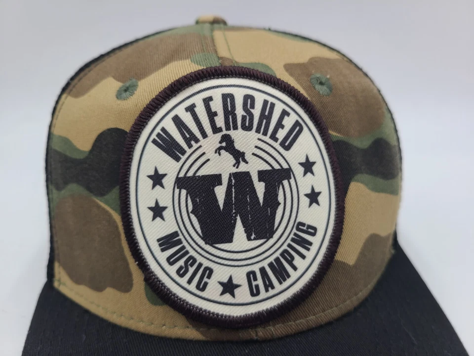 Cuenca Festival de Música Camping Camuflaje Malla Camionero Snapback Sombrero Gorra Hombres Mujeres Foto 4 de 4