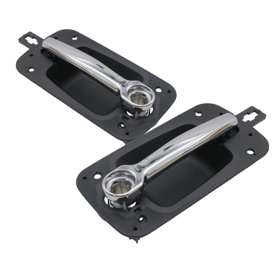 2X Front Black Chrome Exterior Door Handle Fits 2008-2012 International ProStar Foto 2 de 4