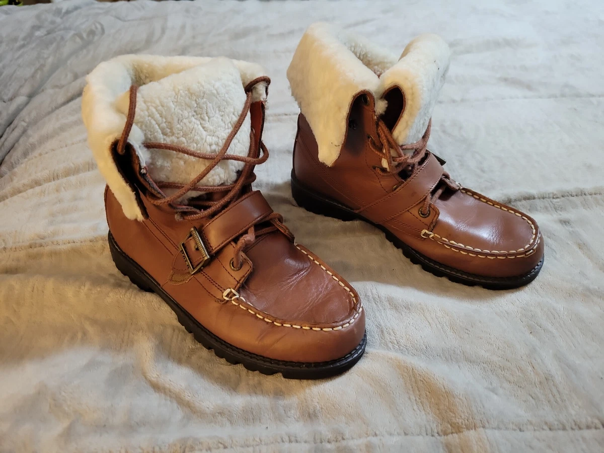 Polo Ralph Lauren Ranger Ultra Hi Low Sherling Boots Boys US Size 5.5