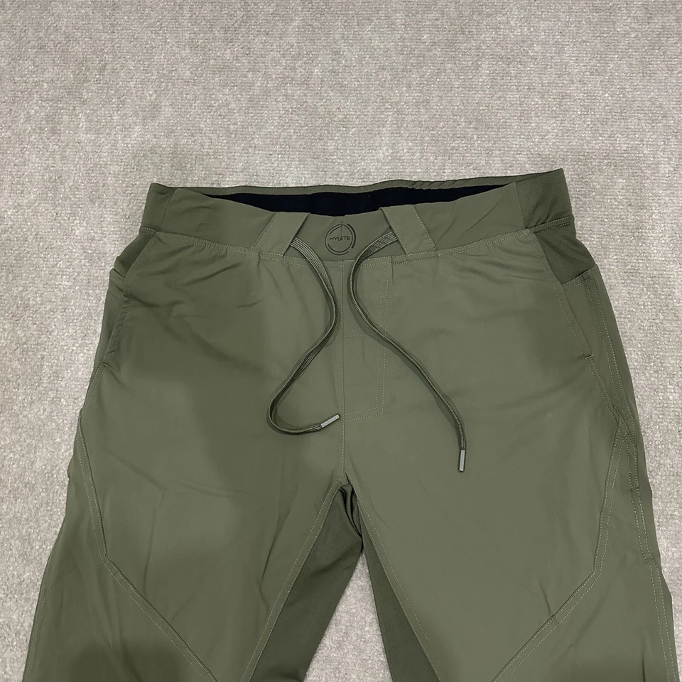 Hylete Ion Men's Medium 32x30 Green Pull On Drawstring Athletic Jogger Pants - Image 3 of 4