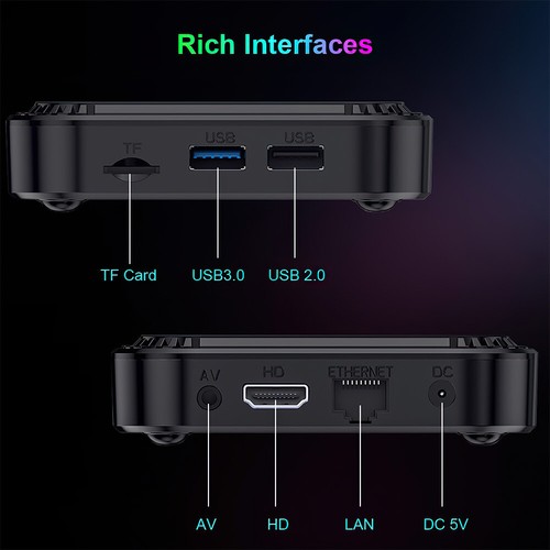 Android 13 TV Box 2.4G / 5G Quad Core 8K HD Smart HK1 Bluetooth Media Player - Picture 11 of 19