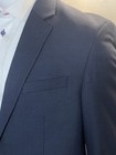 Andrew Fezza Mens Classic-Fit Check Two Button Blazer SportCoat Blue 42Long NEW — photo 3