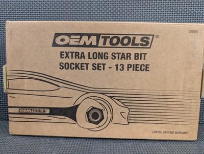 OEMTOOLS 23680 Extra Long Star Bit Socket Set