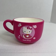 Hello Kitty Large Coffee Latte Mug Cup 24 fl oz FAB Starpoint Sanrio 2012 Pink