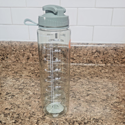 32oz  Motivational Water Bottle With Time Marker BPA-Free Leakproof Fitnes