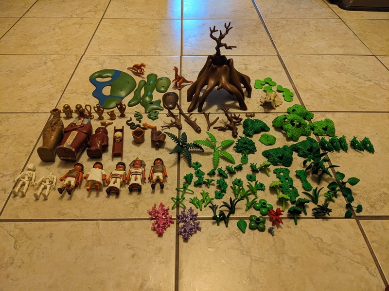 Playmobil Toy Lot People Food Egypt Special Items