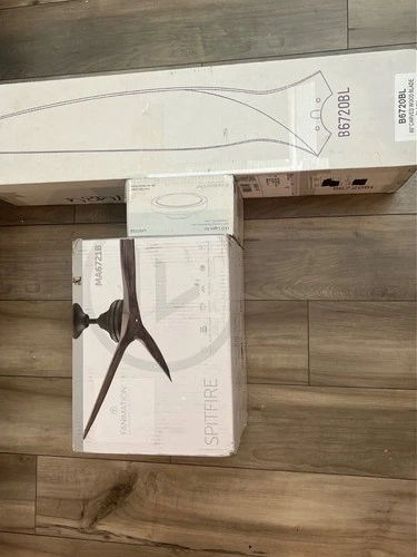 Fanimation Ceiling Fan with Light Kit-13.7 Inches Tall and 60 Inches Wide( NEW) - Picture 1 of 5