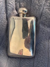 Sterling Silver Large Whiskey Flask Goldsmiths Silversmiths No Reserve!
