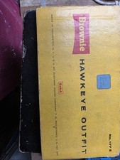 Kodak Brownie Hawkeye Black Box Camera Outfit with Flash and Bulbs