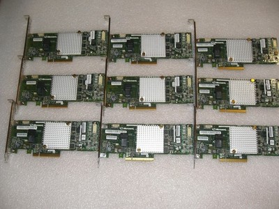 Posten 9 Stück Adaptec ASR-8405 Raid Controller 12Gb/s PCIe x8 1GB + BBU & Kabel