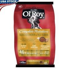 Complete Nutrition Dry Dog Food Chicken Rice 46lb Healthy Kibble All Breeds New 0.83 per pound