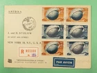 DR WHO 1949 RUSSIA FDC? UPU ANIV IMPERF/PERF COMBO REGISTERED R48644