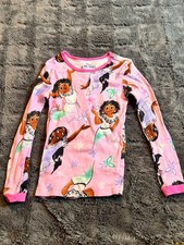 Disney Encanto Mirabel and Isabela Pajama Shirt Girl's Size 8 Pink Long-Sleeve