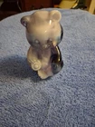 New ListingVintage Fenton Amethyst Purple & Milk Glass Slag Sitting Bear Figurine
