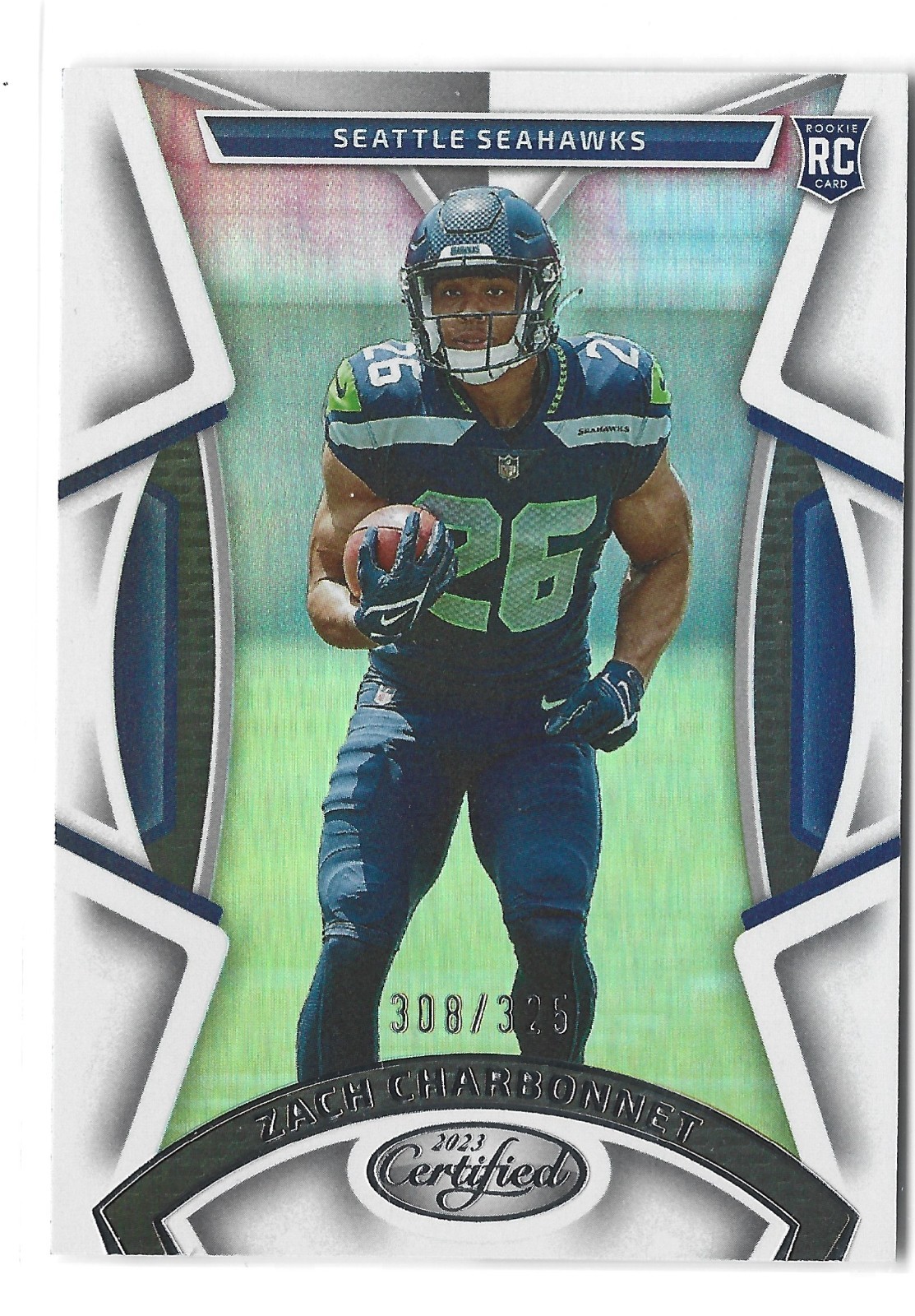 Zach Charbonnet 2023 Certified Silver RC #/325