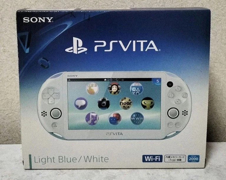 美品PSVITA PCH-2000 LightBlue＆White Amazon.com: PlayStation Vita Wi-Fi Light blue/White PCH-2000ZA14