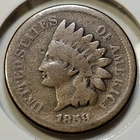 1859 CN Indian Head Cent - AG/G - 1st Year Issue