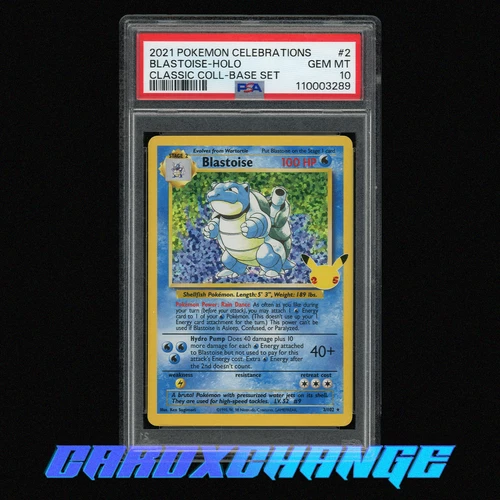 2021 Pokemon Celebrations 2 Blastoise Holo Classic Collection PSA 10 Gem Mint