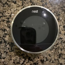 Google Nest T3007ES Wi-Fi Learning Thermostat - Stainless Steel