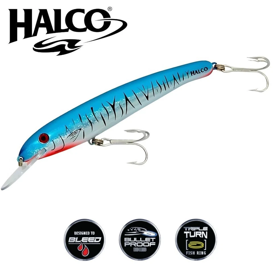 Leurre de pêche à la traîne HALCO Saltwater Laser Pro 190XDD Crazy Deep