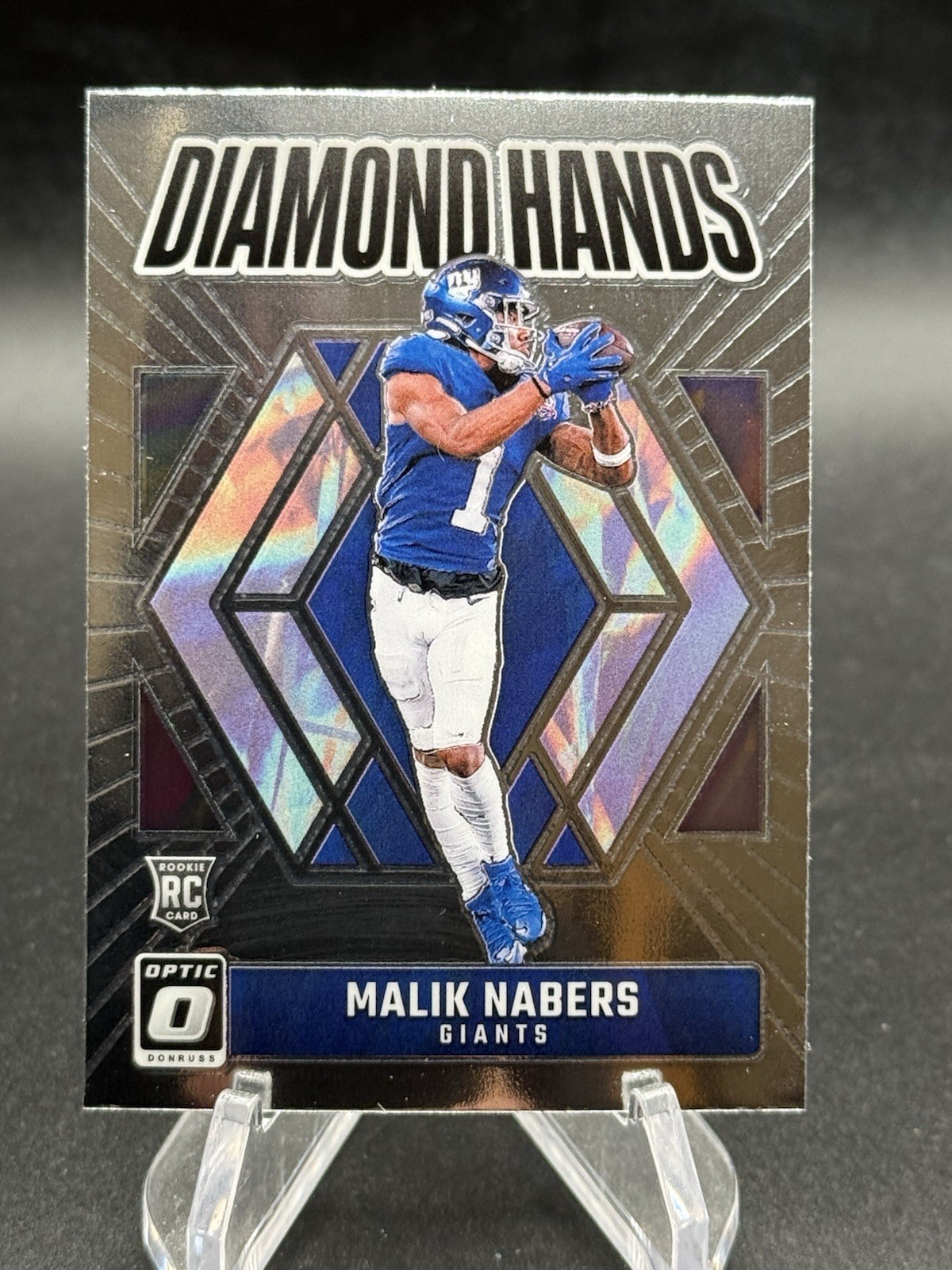 2024 Panini Donruss Optic - Diamond Hands Malik Nabers #4 (RC)